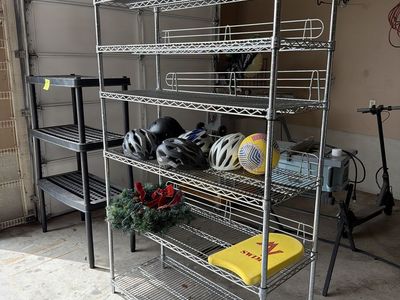 Chrome Wire Shelving Unit - 6-Tier Adjustable Storage Rack for Garage or Pantry Organization