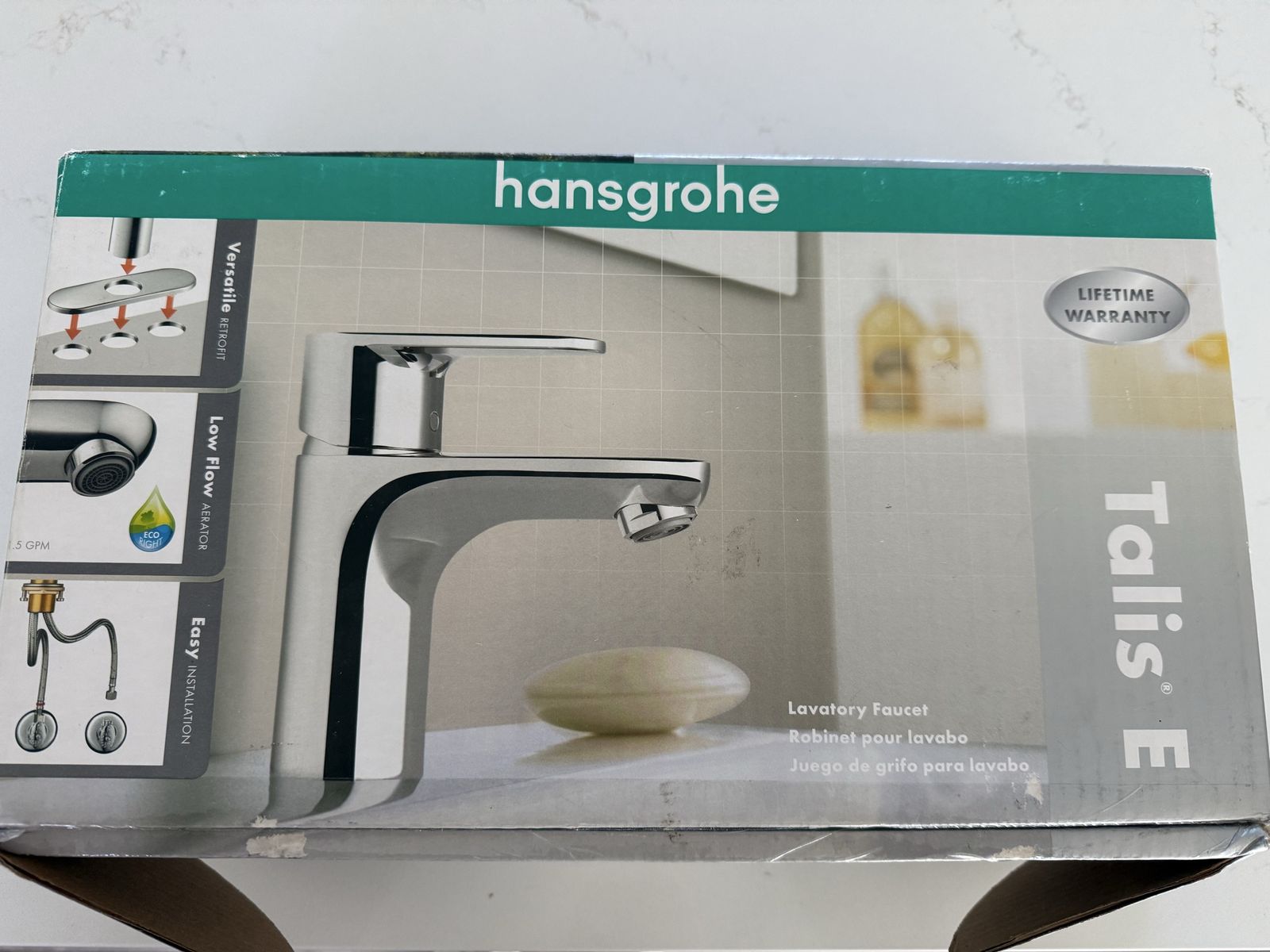 Hansgrohe Talis E Single-Hole Lavatory Faucet Chrome 04428000