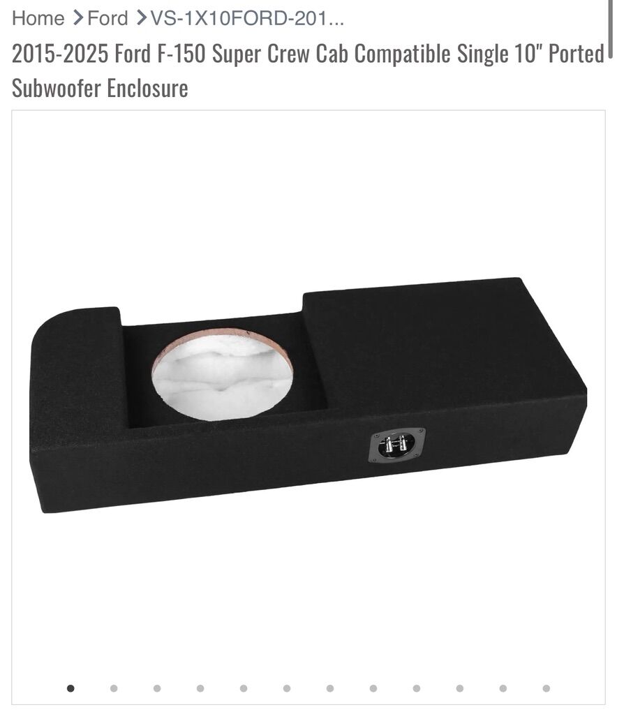 NEW SKAR FORD F-150 10 IN SPEAKER BOX