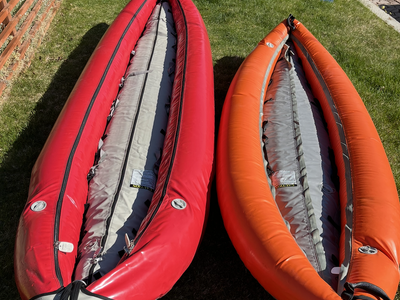Aire tributary tomcat tandom and strike solo kayaks