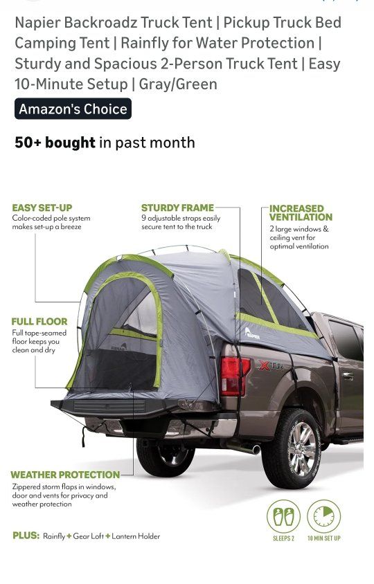 NAPIER TRUCK TENT FULL SIZE SHORT BED