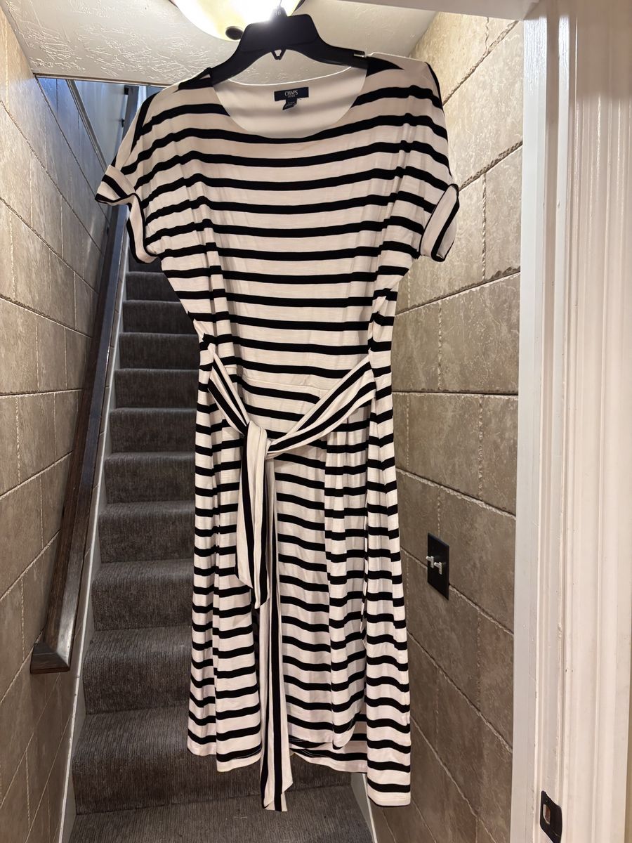 Darling Women’s Size Small Black/White Striped Dress