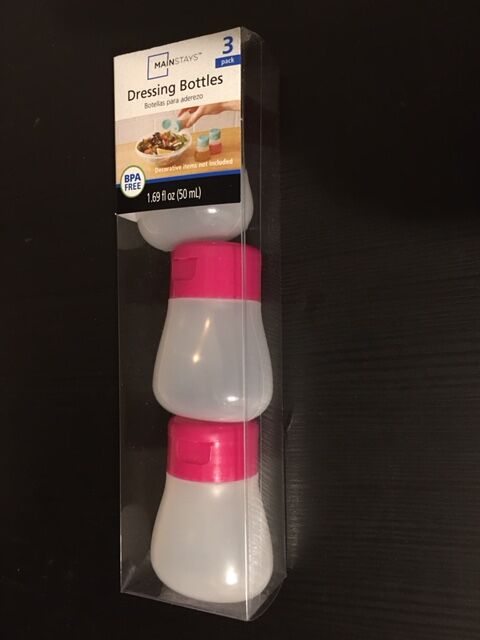 Mainstays 3 Pack Dressing Bottles 1.69 fl. oz. BPA Free
