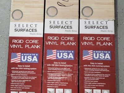 NIB- Select Surfaces Fairfield Rigid Core Vinyl Plank Flooring - Studio Series