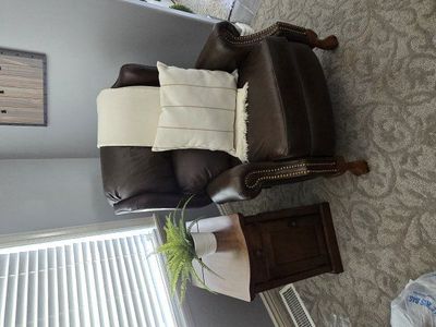 Genuine La-Z-Boy leather Wingback recliner