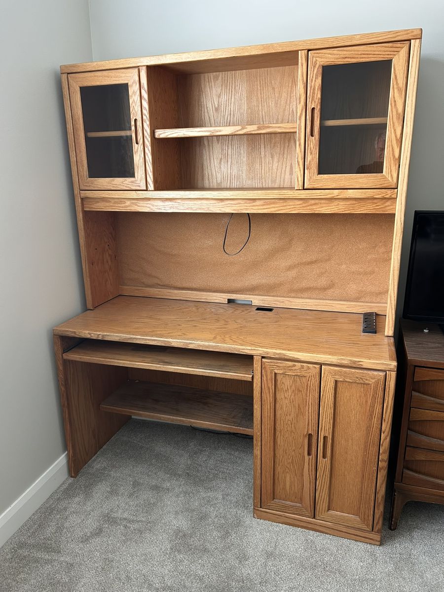 Oak Computer Desk