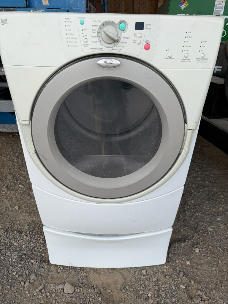White whirlpool duet dryer