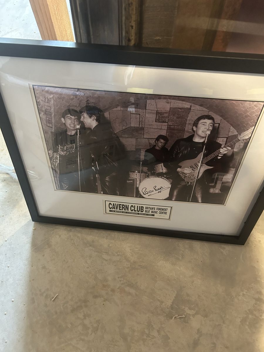 The Beatles Cavern Club Signed Photo by Pete Best - Music Memorabilia Framed Print