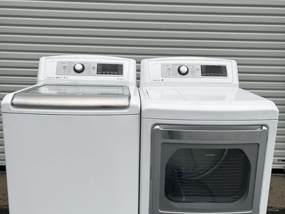 LG XL Capacity Washer & Electric Dryer Set, Free Delivery.