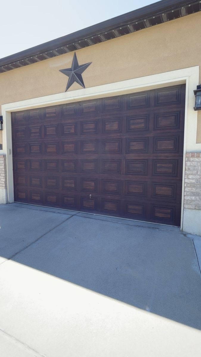 Garage with motor