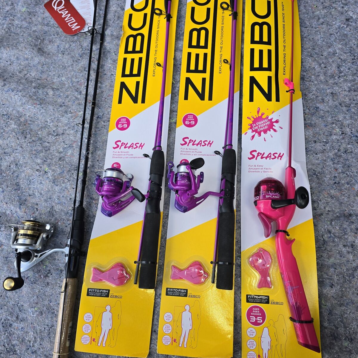 Various fishing rods available with reels