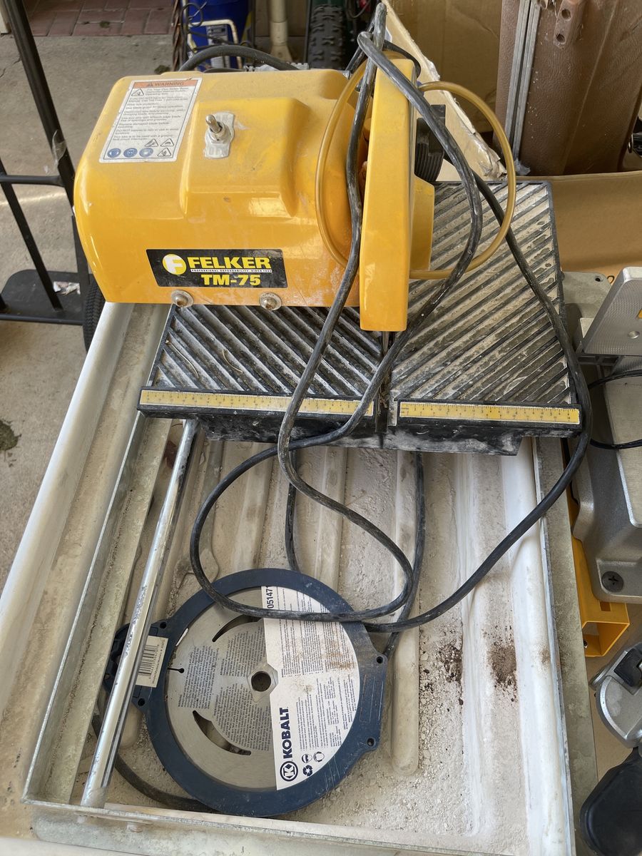 *$80 OBO* Felker TM-75 Tile Saw Wet Cutting Table Saw with Water Tray