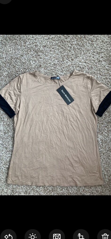 NWT Sarin Mathews Rayon Top Womens L