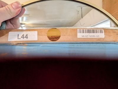 Gold Arched Full Length Standing Floor Mirror 17.5 x 61.8 Inch