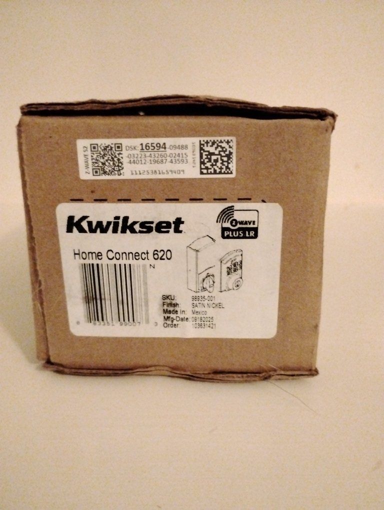 Kwikset Home Connect 620 Z-Wave Smart Lock - Satin Nickel Finish, Keyless Entry
