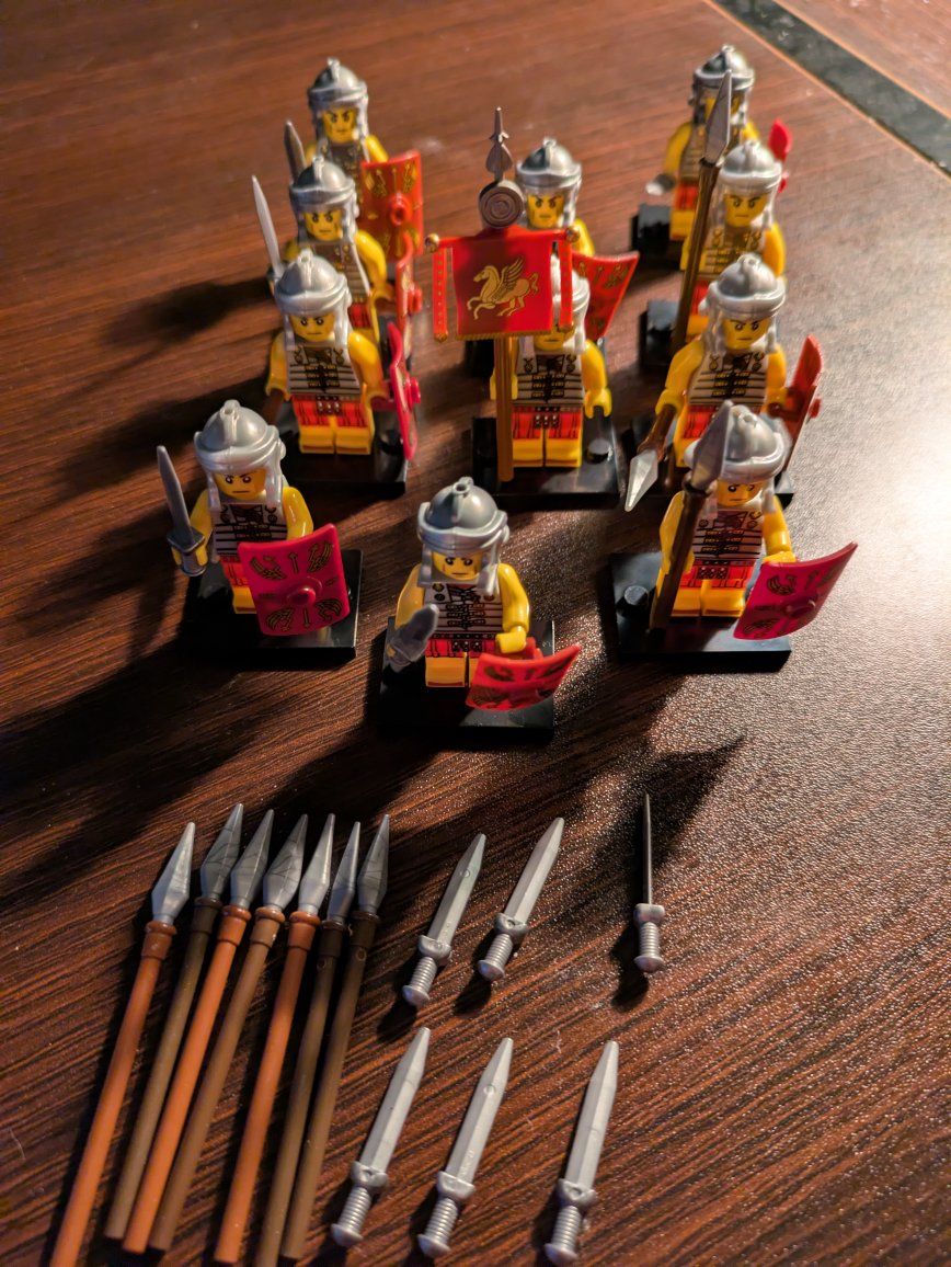 Lego Series 6 Custom Roman Soldiers x11 w/ extra w