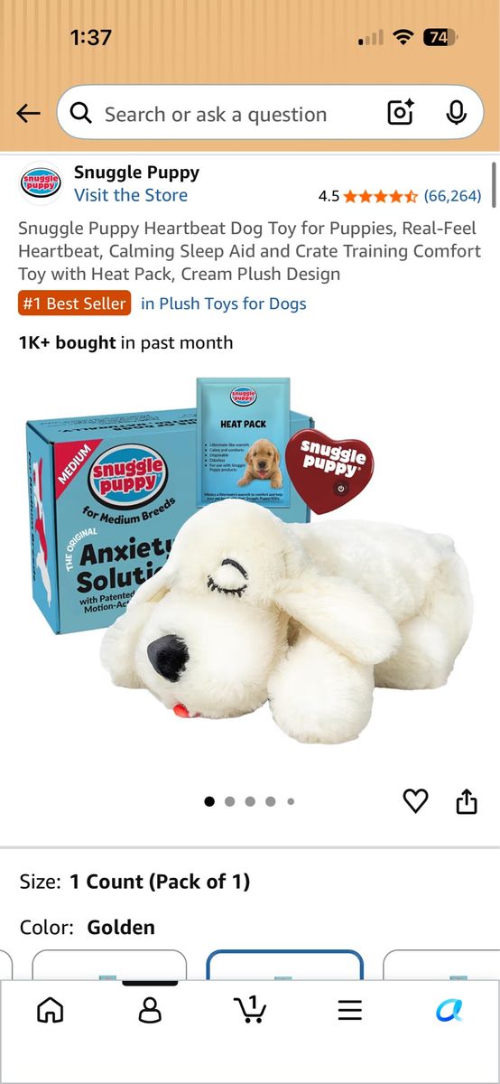 Snuggle puppy toy