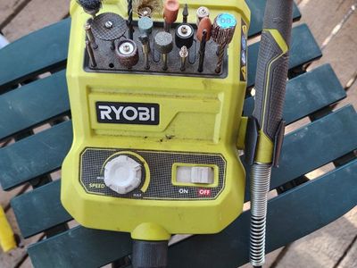 Ryobi P460 18V Cordless Rotary Tool with Flex Shaft - 5,000-34,000 RPM