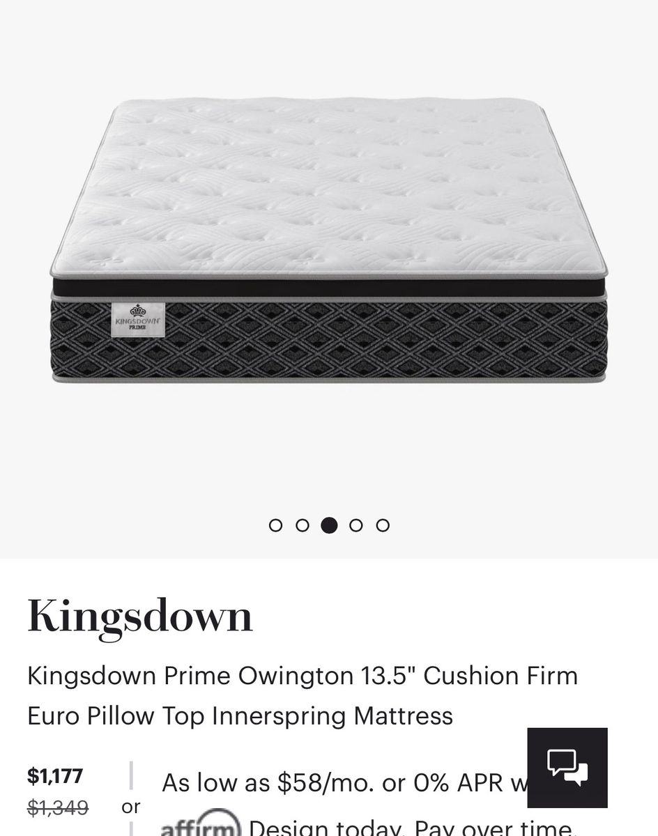 Kingsdown Prime Euro Pillow Top King Mattress