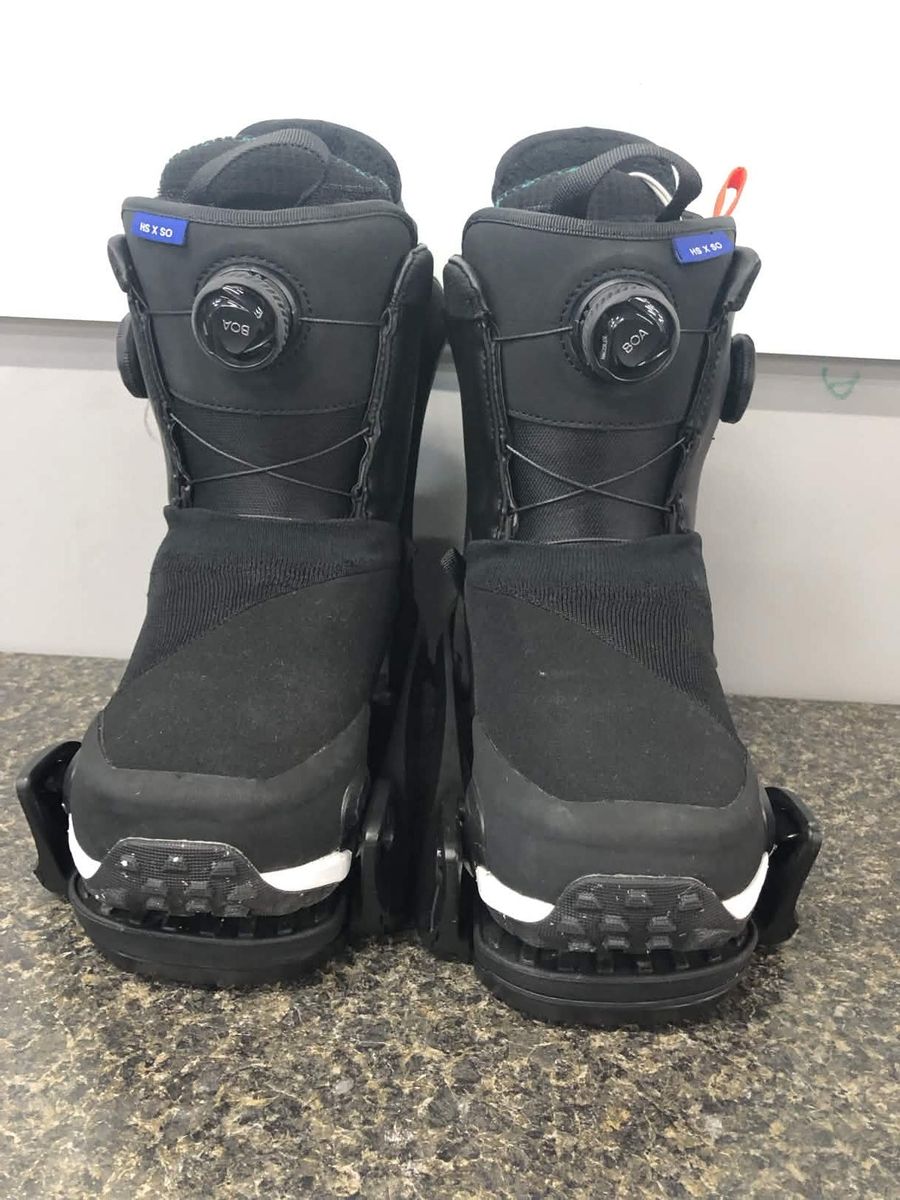 Used Burton Highshot X Step-on Snowboard Boot+Binding Womens 7