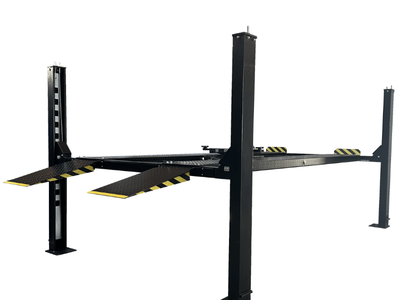 NEW Tuxedo FP9K-DX-XLT 9,000 lb XLT 4-Post Lift – Extra Tall/Long + Accessories Included
