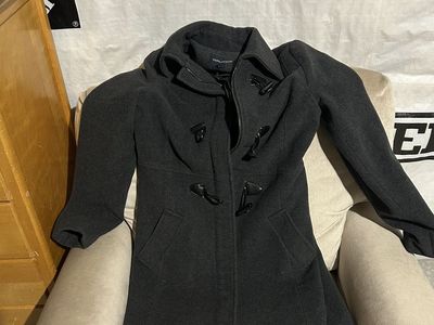 Women’s Nautica Charcoal-Gray wool-blend Toggle coat Medium