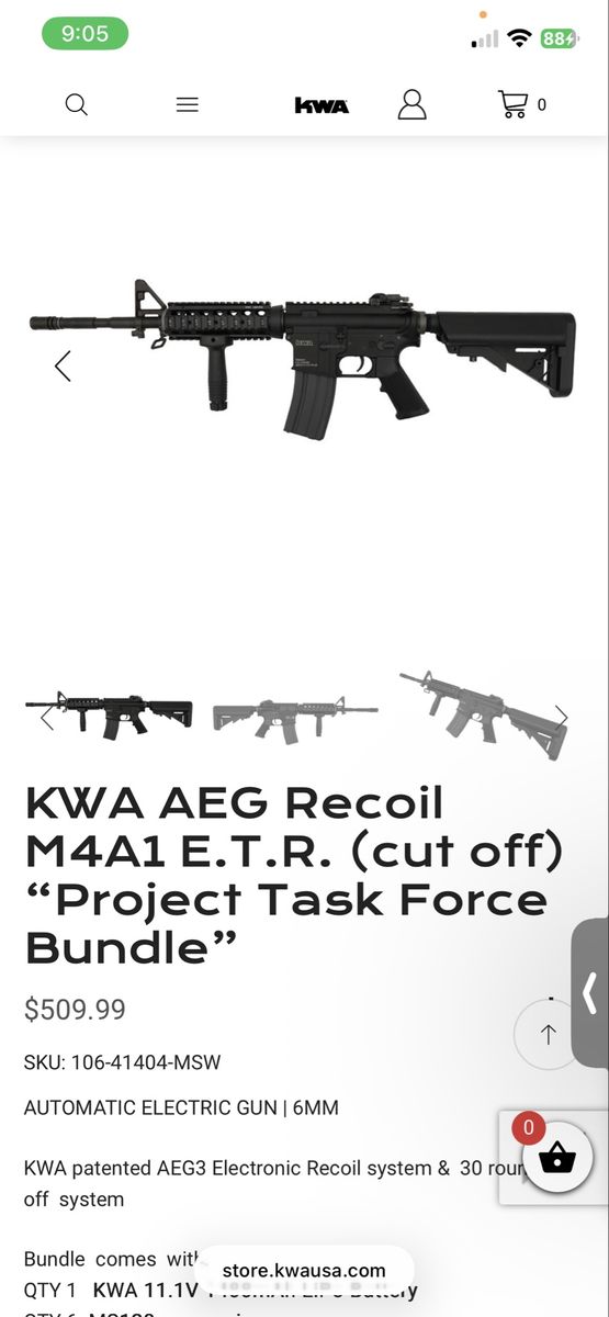 Limited kwa m4a1 aeg (project task force bundle)