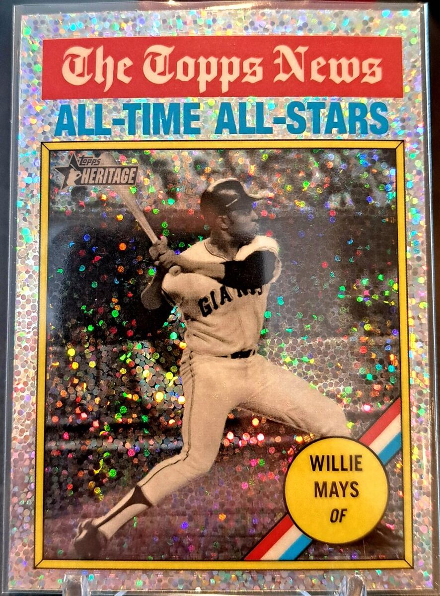 Willie Mays Silver Sparkle 2025 Topps Heritage MLB