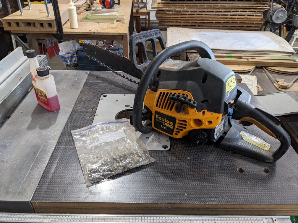 poulan pro 42cc chainsaw, extra chain