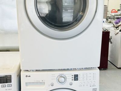 LG stackable washer and dryer set