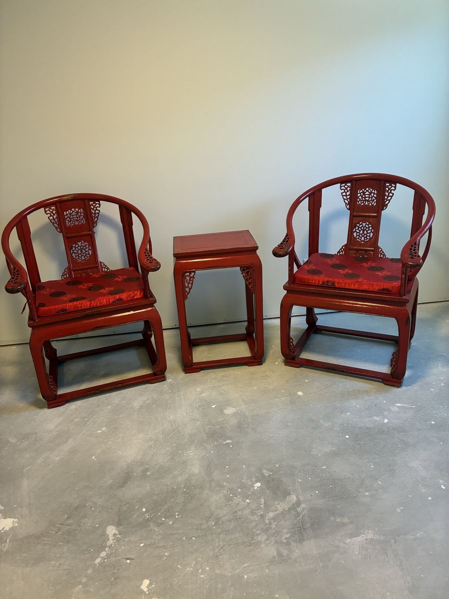 Chinese chairs and table