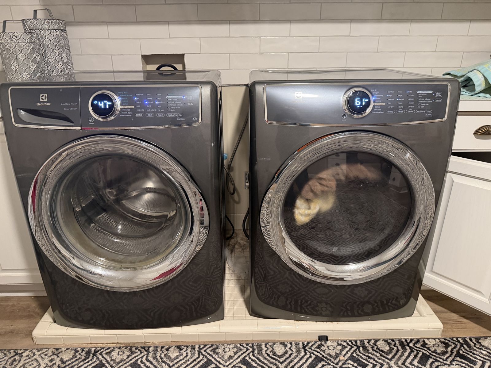 Electrolux front load washer and dryer