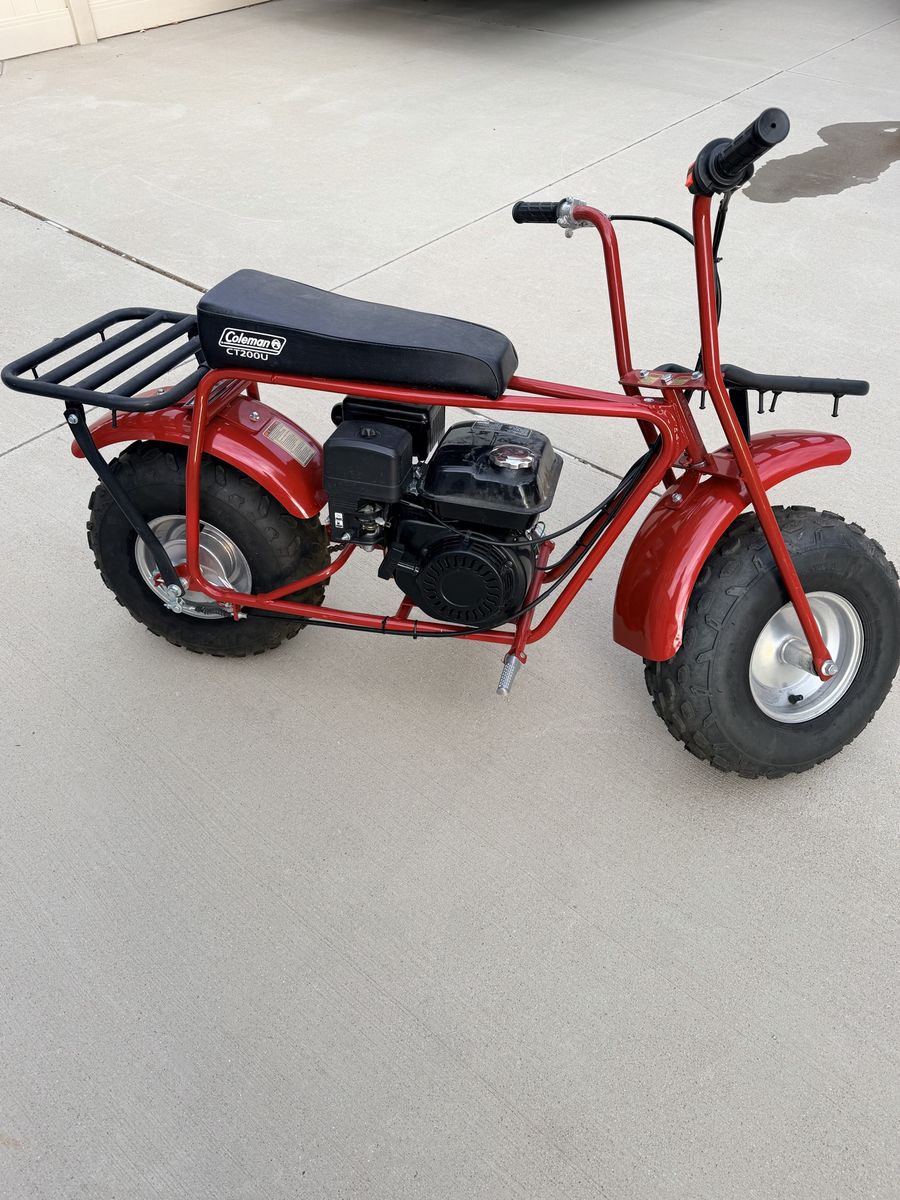Coleman CT200U Trail Mini Bike - Red, Compact, Off-Road Ready