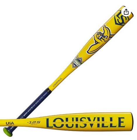 NEW! Louisville Slugger 26” (-12.5oz) 2-1/4” Barrel Tee Ball Bat w/Savannah Bananas Logo