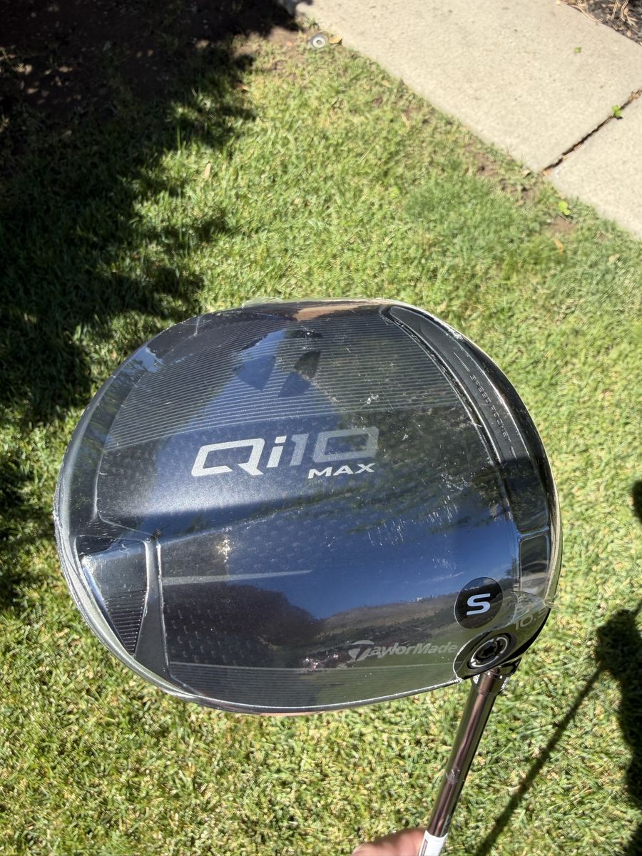 NEW TaylorMade Qi10 Max Black Designer Series Driver 10.5 Stiff