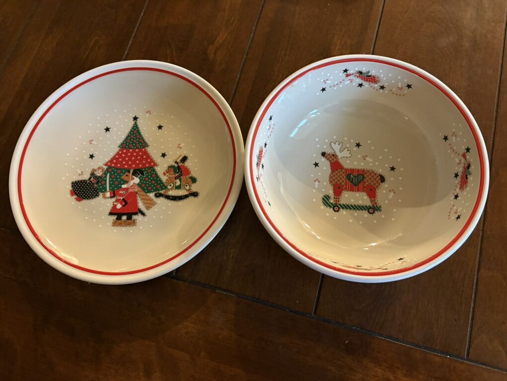 Noritake Epoch Holiday Joy Plate & Serving Bowl