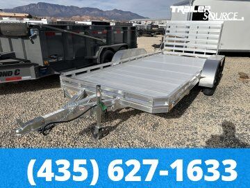 6.5x16 Alcom Mission FA 2.0 Tandem Axle Utility Trailer - 7K GVWR Alloy Wheels