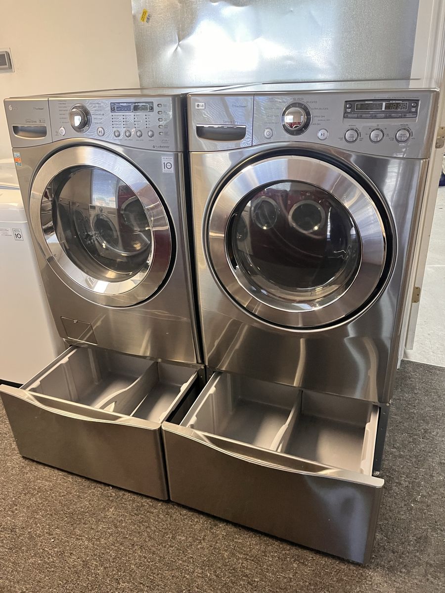 LG super capacity washer and dryer set