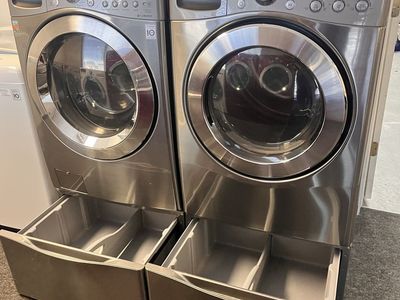 LG super capacity washer and dryer set
