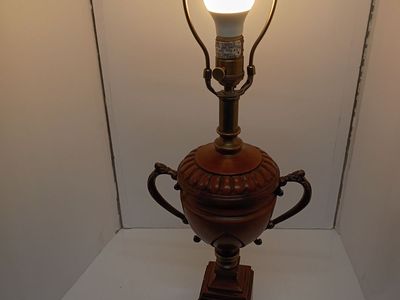 Bronze Porcelain Trophy Urn Lamp Bombay High end Empire