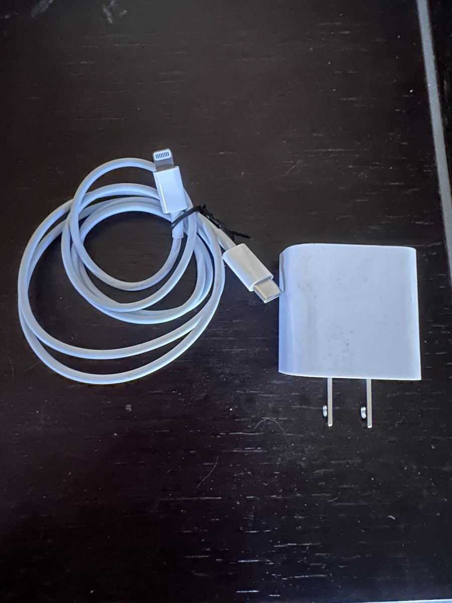 Apple USB-C Power Adapter with Lightning Cable - Fast Charging for iPhone/iPad, White