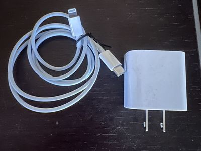 Apple USB-C Power Adapter with Lightning Cable - Fast Charging for iPhone/iPad, White