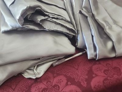 Silver grey tablecloths
