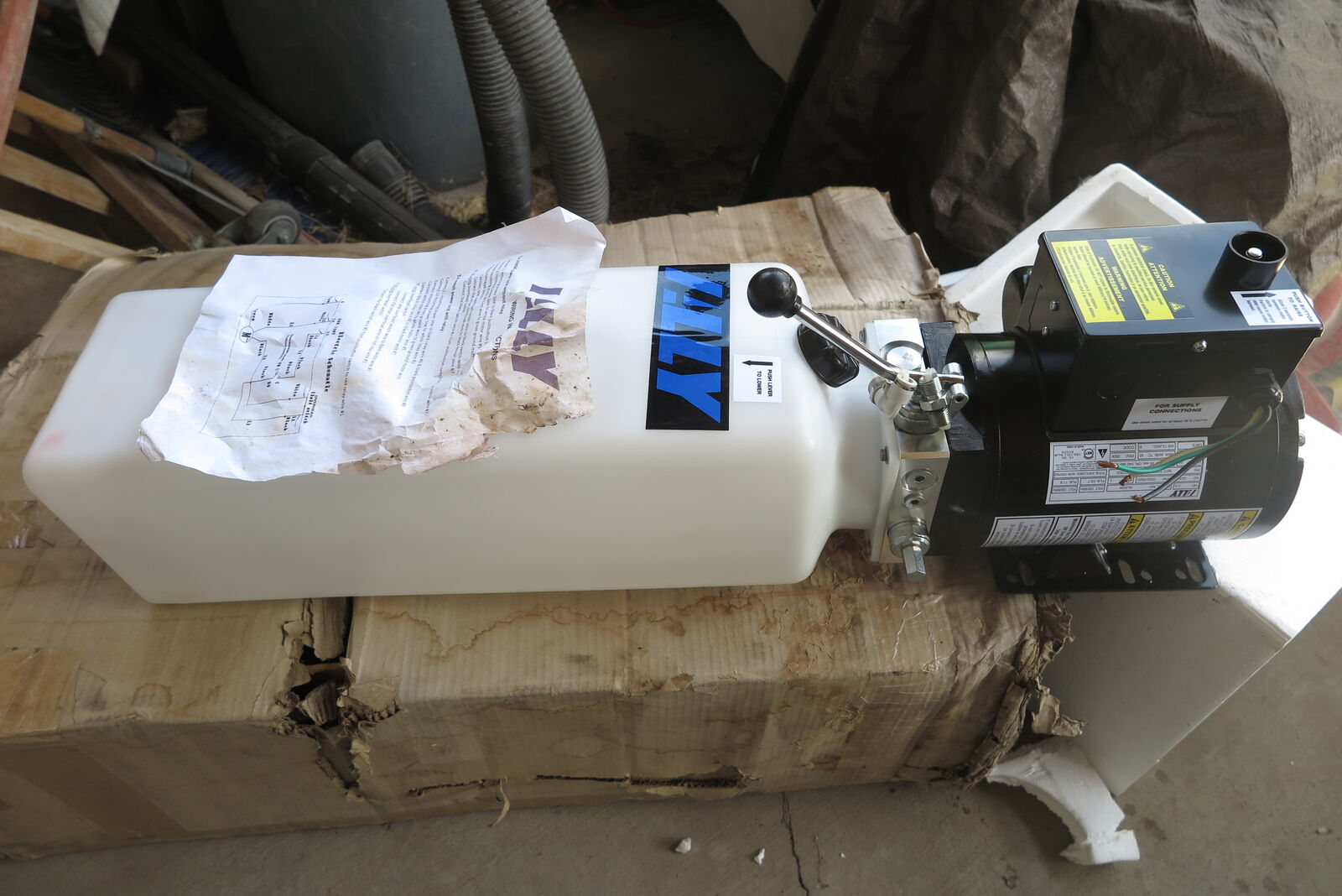 ally hydraulic lift pump unit AL3500/2hp