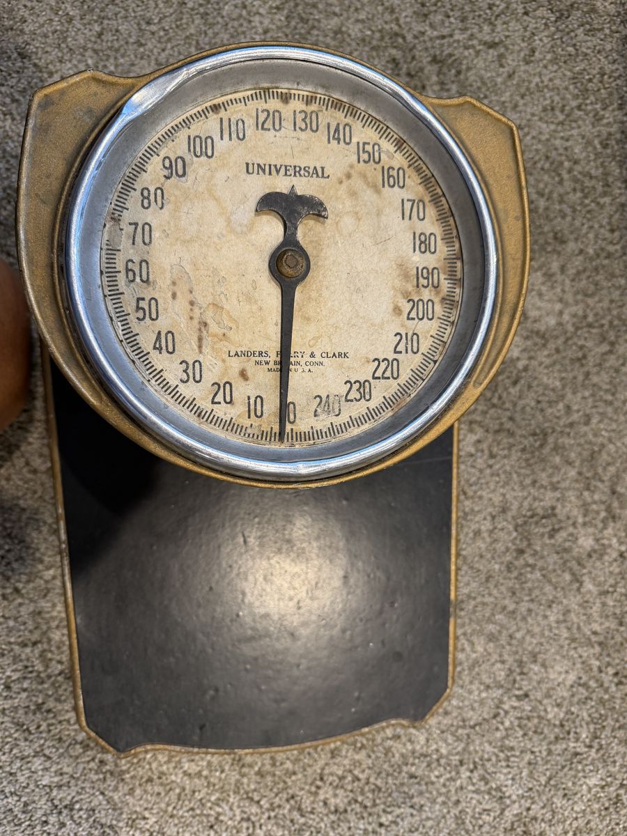 Original Vintage Landers, Frary & Clark Universal bathroom scale