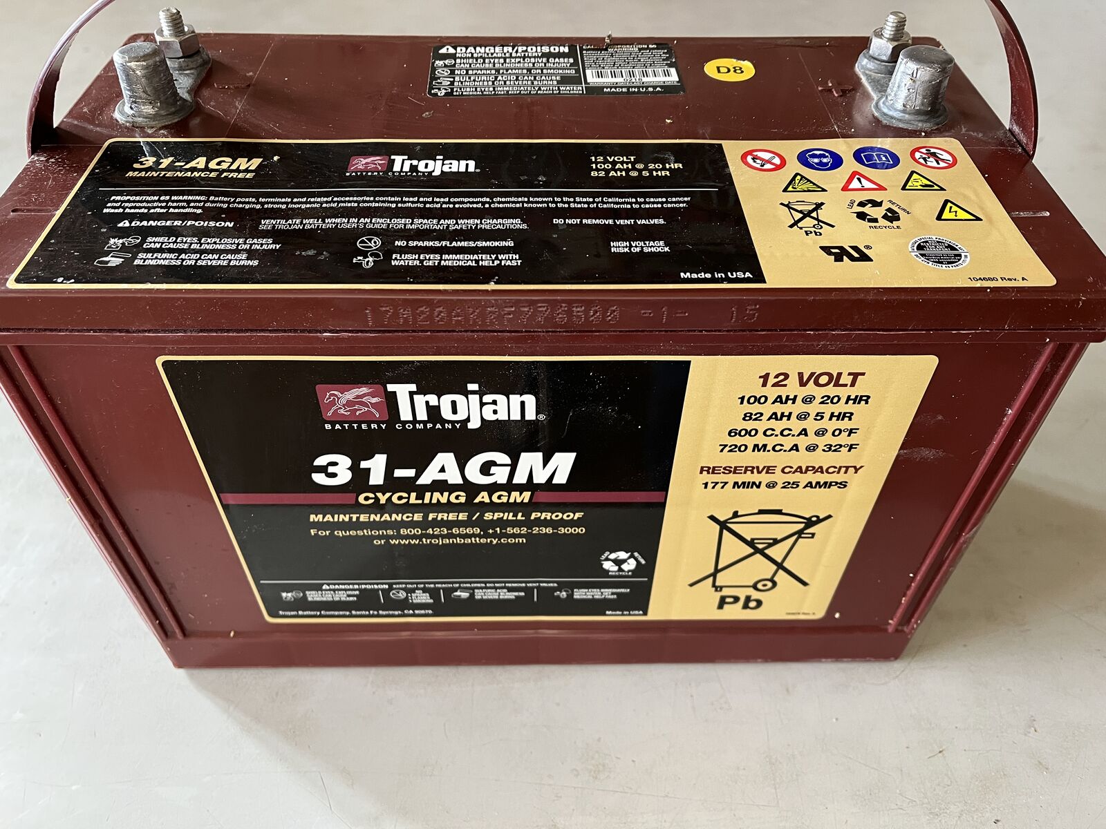 Deep Cycle AGM battery