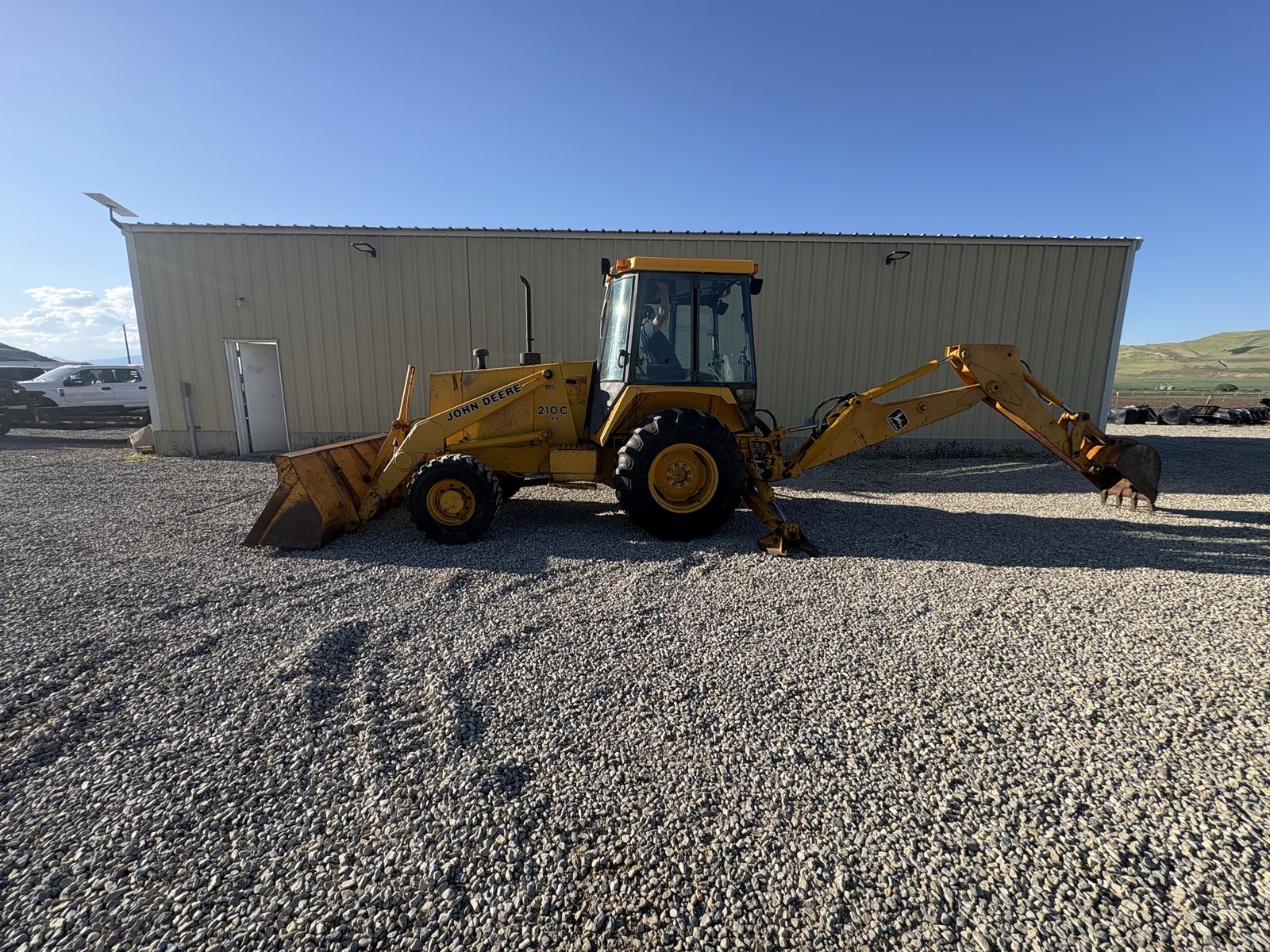 1989 John Deere 210c 4x4 mini backhoe