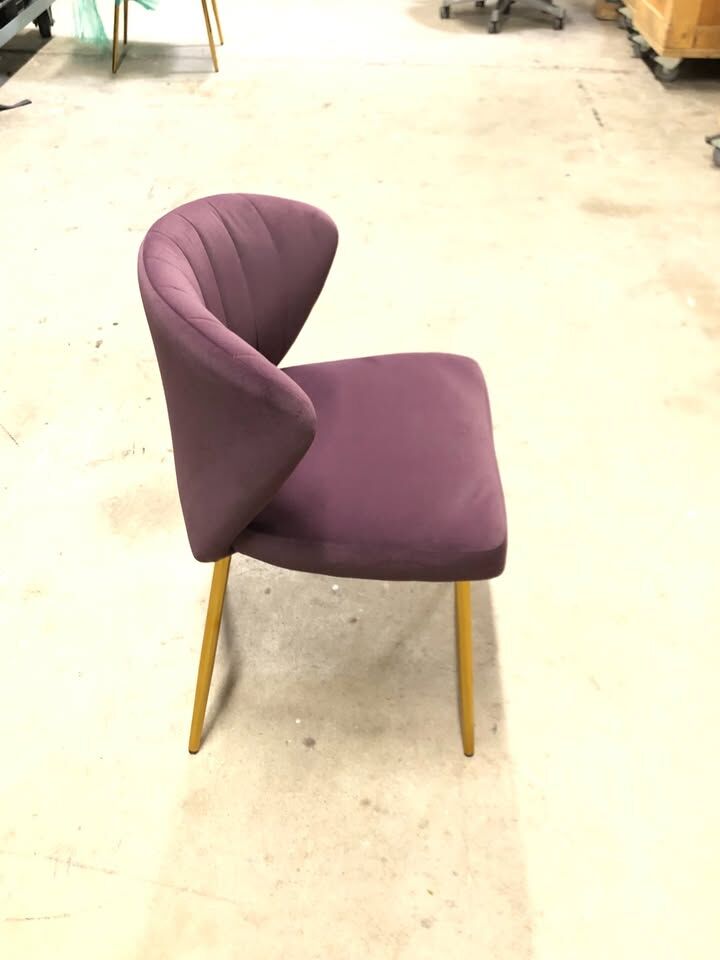 Purple Velvet Chair