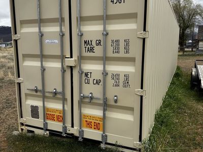 40’ High Cube Double Door Shipping Container