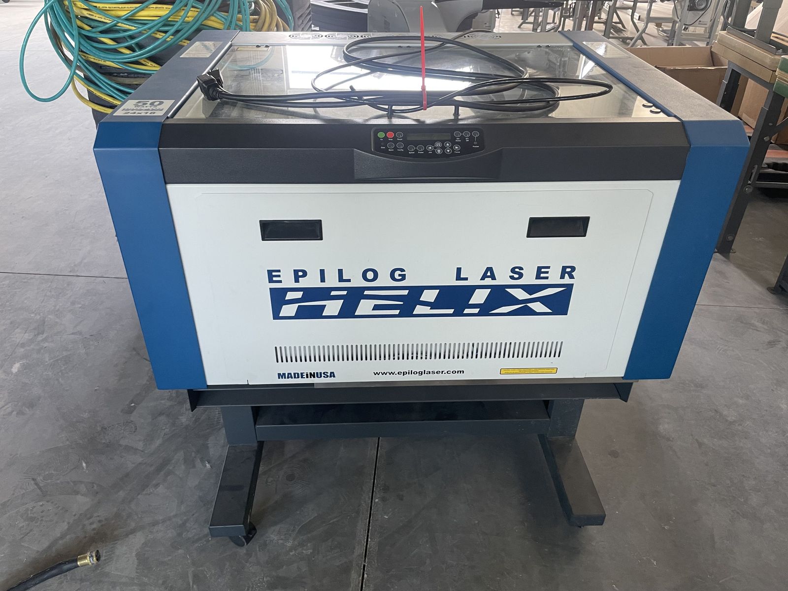 Epilog Helix Model 8000 professional-grade, CO₂ laser engraving and cutting system